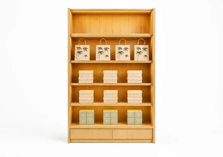 rak display kayu
