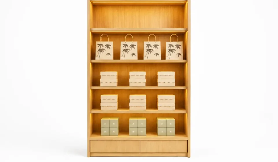 rak display kayu